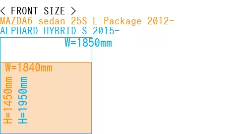 #MAZDA6 sedan 25S 
L Package 2012- + ALPHARD HYBRID S 2015-